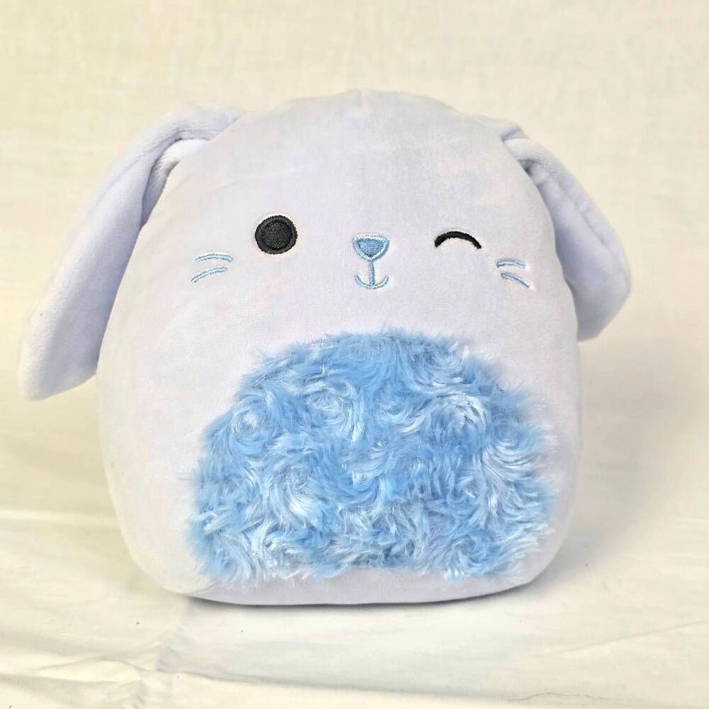 Squishmallows Blue Bunny Plush 8" Easter Edition Kellytoy